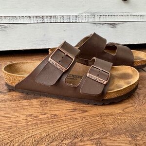 Birkenstock Arizona Dark Brown Mocha Slide Sandals Women's Size 40 9